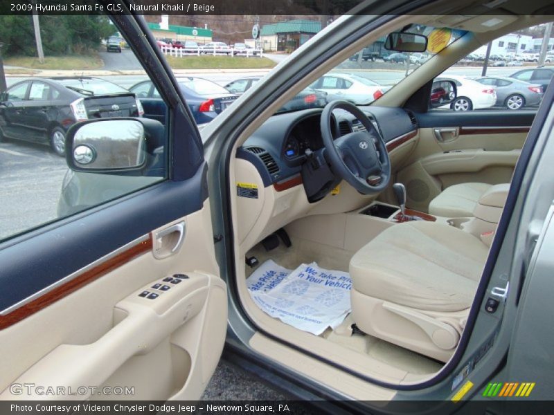 Natural Khaki / Beige 2009 Hyundai Santa Fe GLS
