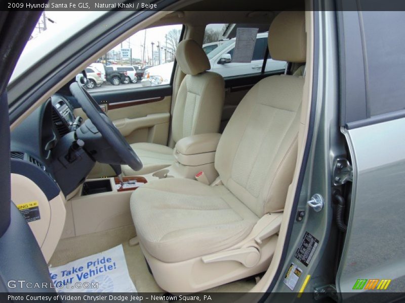 Natural Khaki / Beige 2009 Hyundai Santa Fe GLS