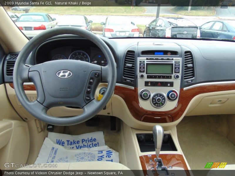 Natural Khaki / Beige 2009 Hyundai Santa Fe GLS
