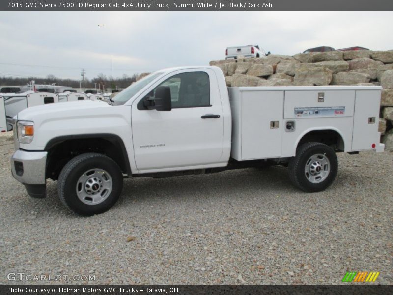 2015 Sierra 2500HD Regular Cab 4x4 Utility Truck Summit White