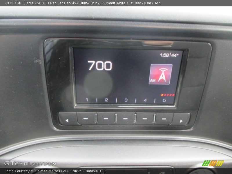 Summit White / Jet Black/Dark Ash 2015 GMC Sierra 2500HD Regular Cab 4x4 Utility Truck