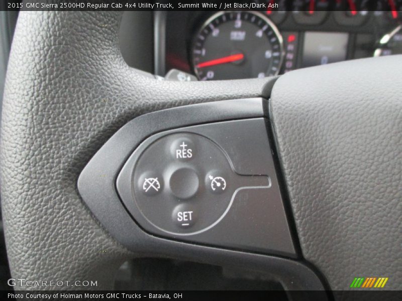 Summit White / Jet Black/Dark Ash 2015 GMC Sierra 2500HD Regular Cab 4x4 Utility Truck