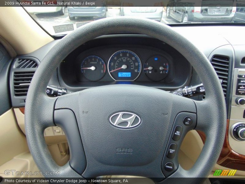 Natural Khaki / Beige 2009 Hyundai Santa Fe GLS