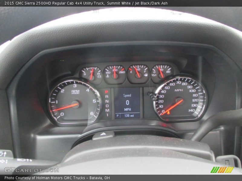 Summit White / Jet Black/Dark Ash 2015 GMC Sierra 2500HD Regular Cab 4x4 Utility Truck