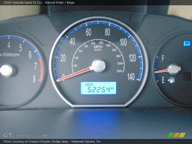 Natural Khaki / Beige 2009 Hyundai Santa Fe GLS