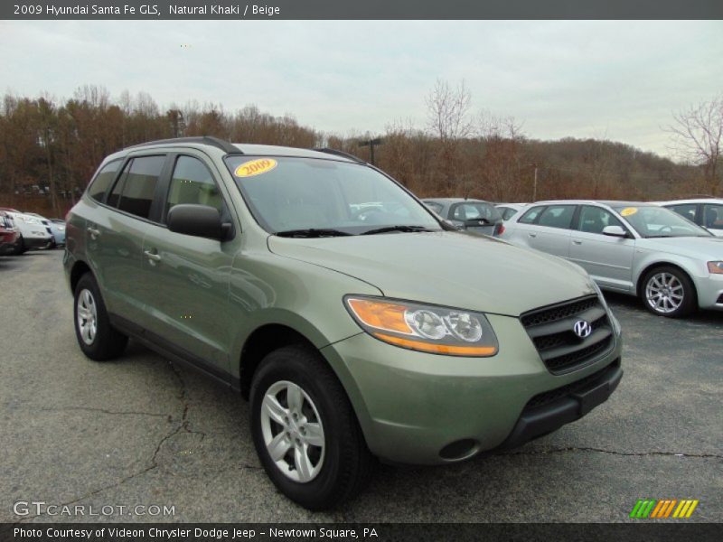 Natural Khaki / Beige 2009 Hyundai Santa Fe GLS