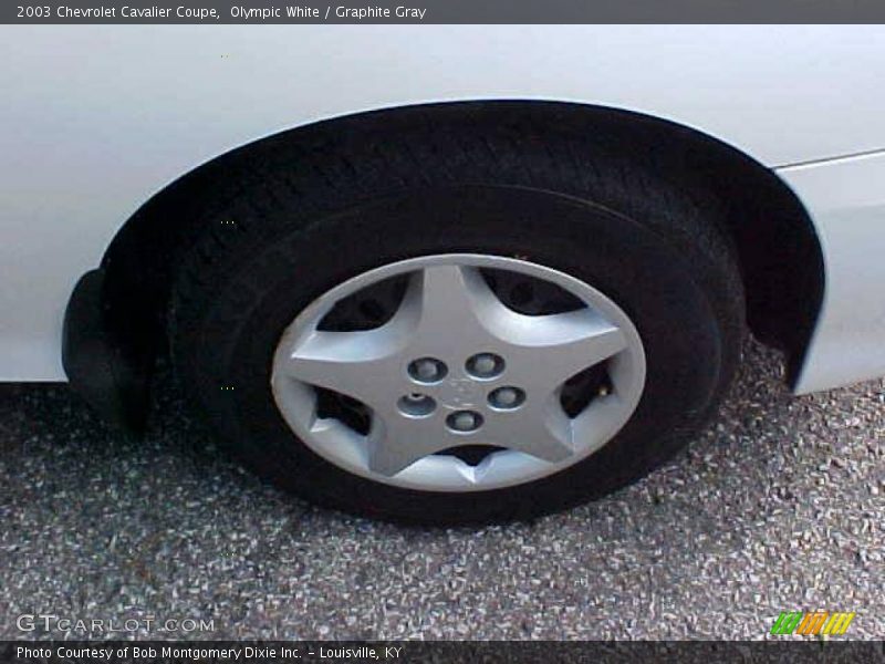 Olympic White / Graphite Gray 2003 Chevrolet Cavalier Coupe