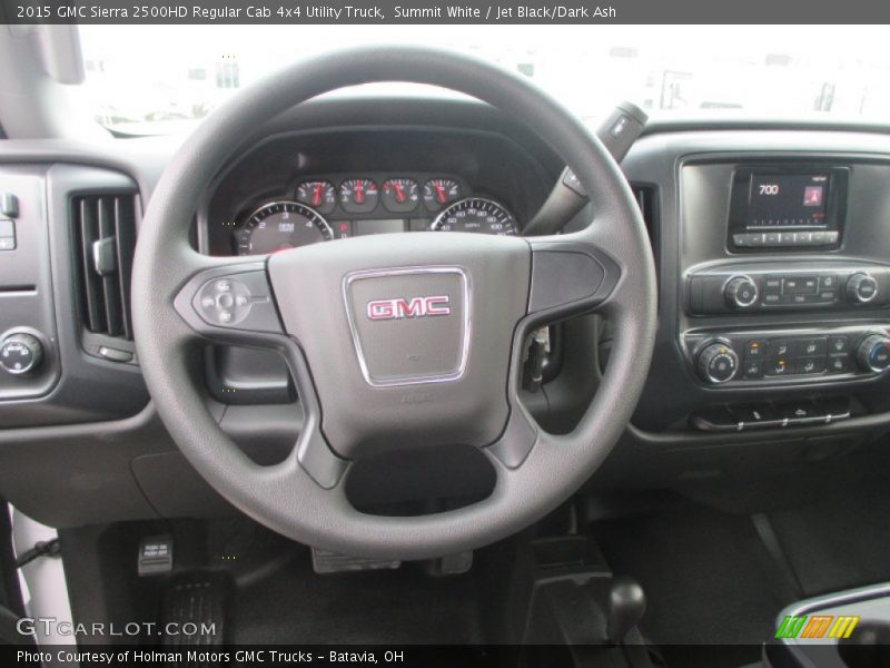 Summit White / Jet Black/Dark Ash 2015 GMC Sierra 2500HD Regular Cab 4x4 Utility Truck