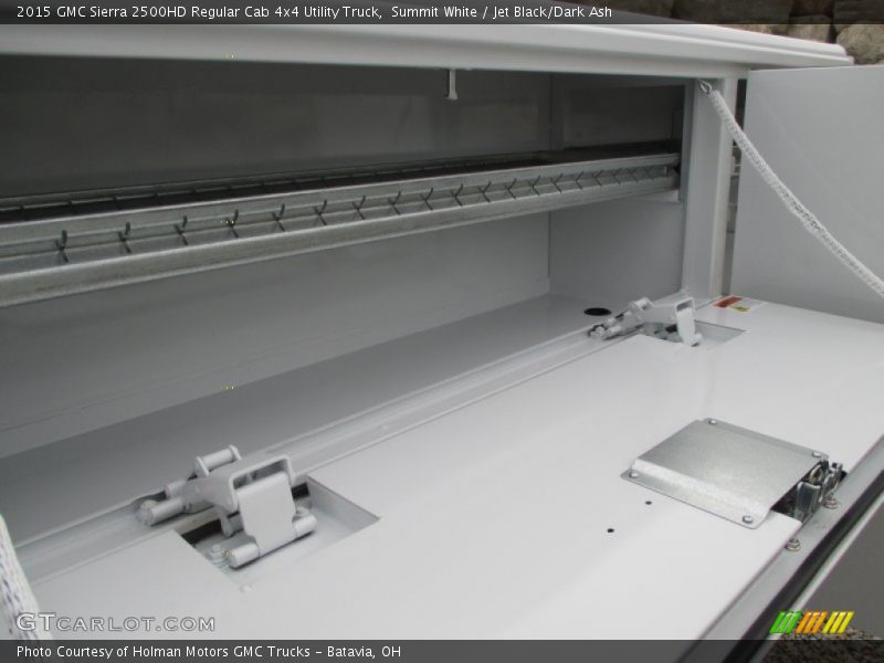 Summit White / Jet Black/Dark Ash 2015 GMC Sierra 2500HD Regular Cab 4x4 Utility Truck