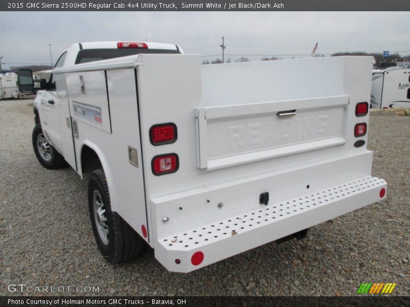 Summit White / Jet Black/Dark Ash 2015 GMC Sierra 2500HD Regular Cab 4x4 Utility Truck