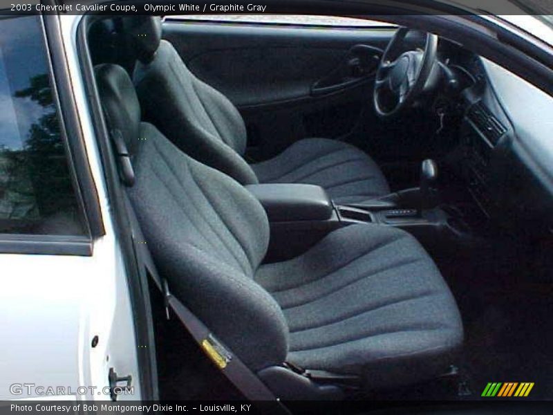 Olympic White / Graphite Gray 2003 Chevrolet Cavalier Coupe