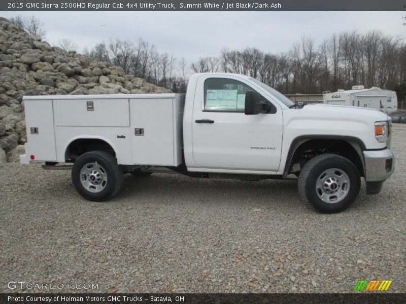  2015 Sierra 2500HD Regular Cab 4x4 Utility Truck Summit White