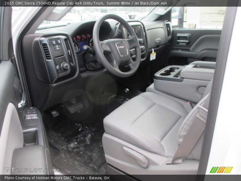 Summit White / Jet Black/Dark Ash 2015 GMC Sierra 2500HD Regular Cab 4x4 Utility Truck