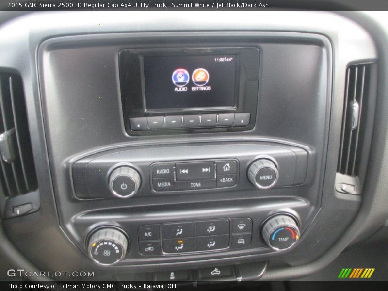 Summit White / Jet Black/Dark Ash 2015 GMC Sierra 2500HD Regular Cab 4x4 Utility Truck
