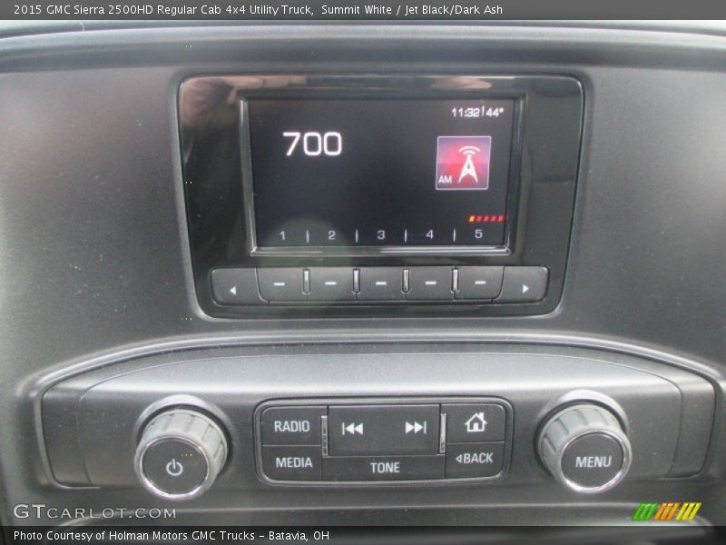 Summit White / Jet Black/Dark Ash 2015 GMC Sierra 2500HD Regular Cab 4x4 Utility Truck