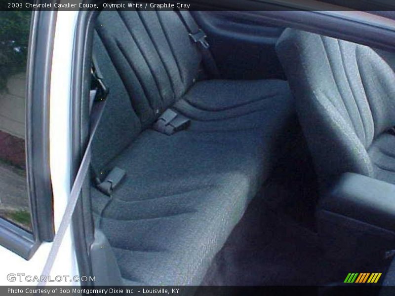 Olympic White / Graphite Gray 2003 Chevrolet Cavalier Coupe