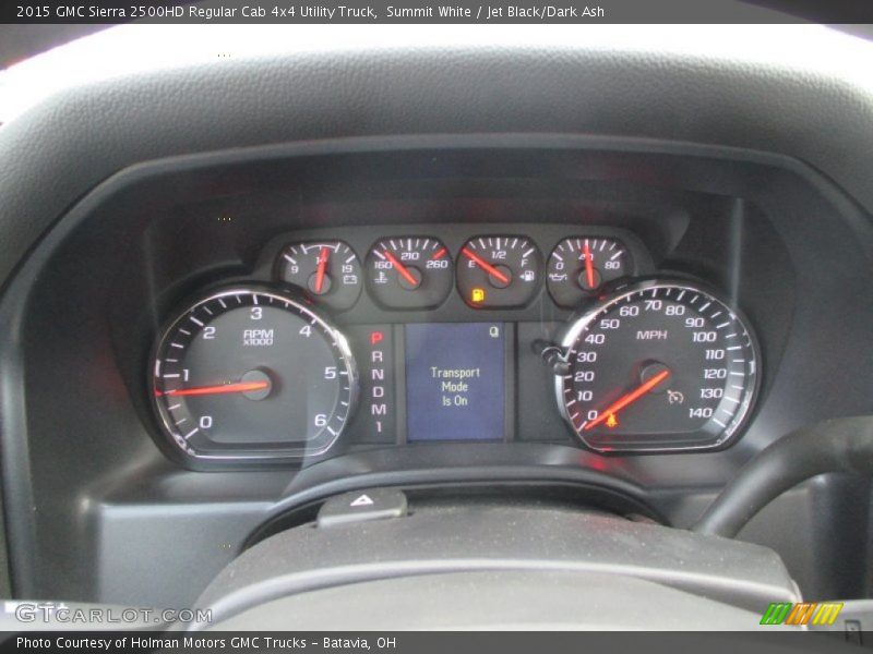 Summit White / Jet Black/Dark Ash 2015 GMC Sierra 2500HD Regular Cab 4x4 Utility Truck