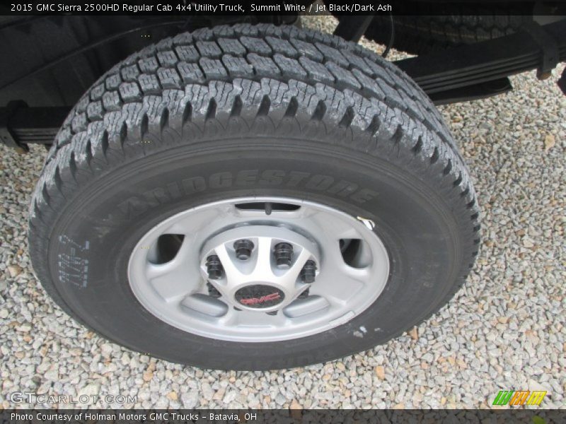 Summit White / Jet Black/Dark Ash 2015 GMC Sierra 2500HD Regular Cab 4x4 Utility Truck