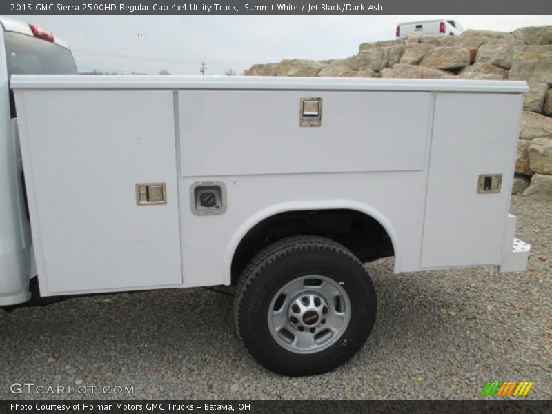 Summit White / Jet Black/Dark Ash 2015 GMC Sierra 2500HD Regular Cab 4x4 Utility Truck