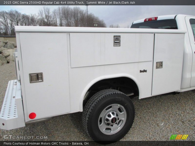 Summit White / Jet Black/Dark Ash 2015 GMC Sierra 2500HD Regular Cab 4x4 Utility Truck