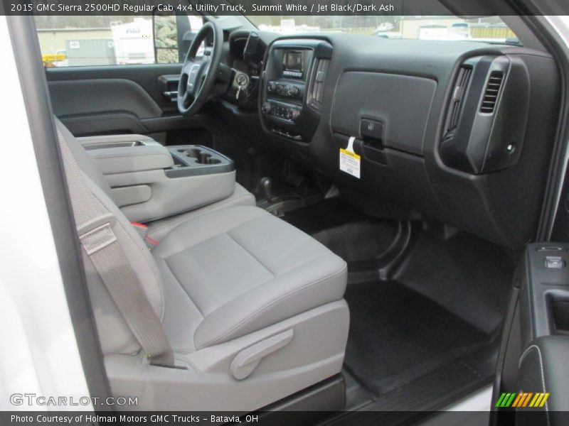 Summit White / Jet Black/Dark Ash 2015 GMC Sierra 2500HD Regular Cab 4x4 Utility Truck