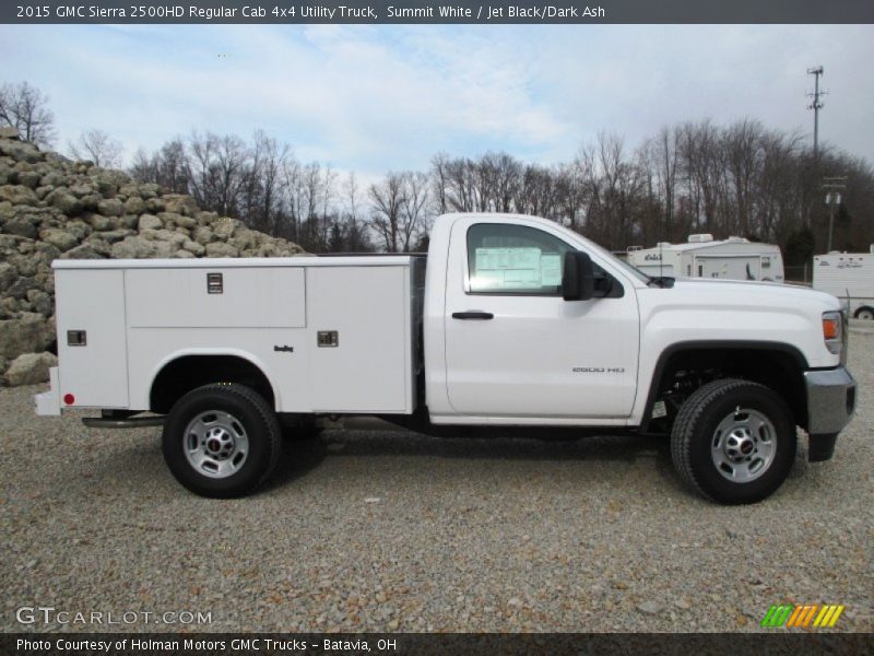  2015 Sierra 2500HD Regular Cab 4x4 Utility Truck Summit White