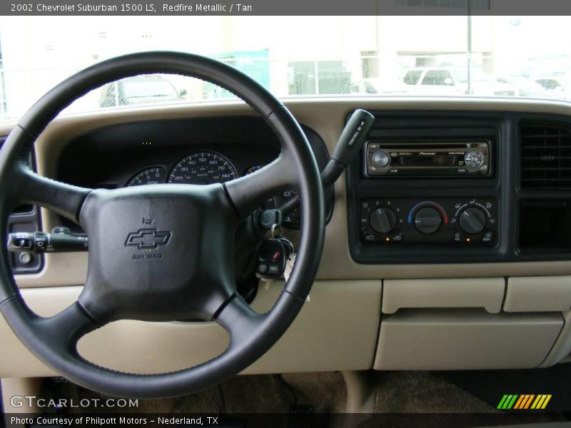 Redfire Metallic / Tan 2002 Chevrolet Suburban 1500 LS