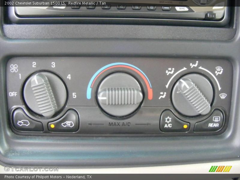 Redfire Metallic / Tan 2002 Chevrolet Suburban 1500 LS