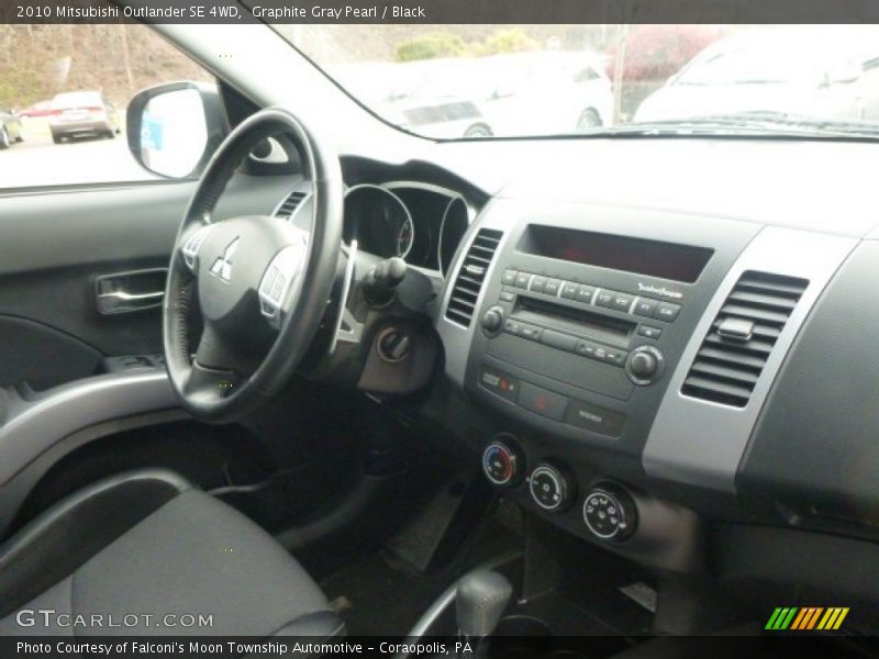 Graphite Gray Pearl / Black 2010 Mitsubishi Outlander SE 4WD