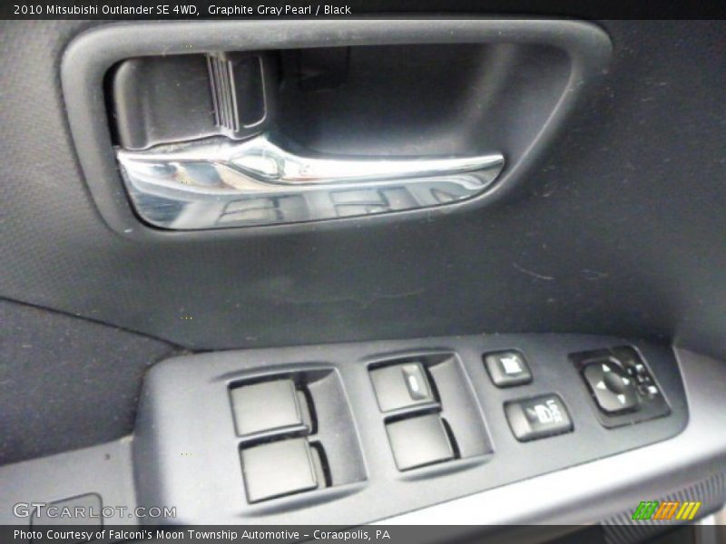 Graphite Gray Pearl / Black 2010 Mitsubishi Outlander SE 4WD