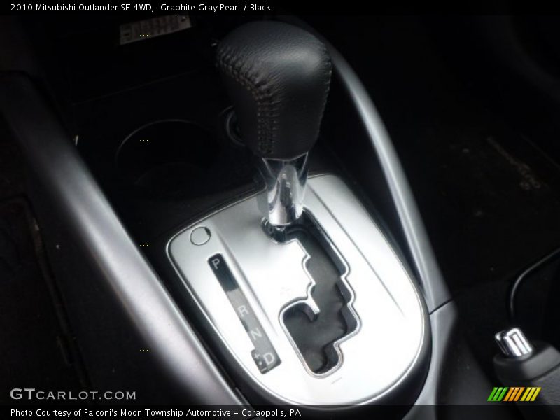 Graphite Gray Pearl / Black 2010 Mitsubishi Outlander SE 4WD