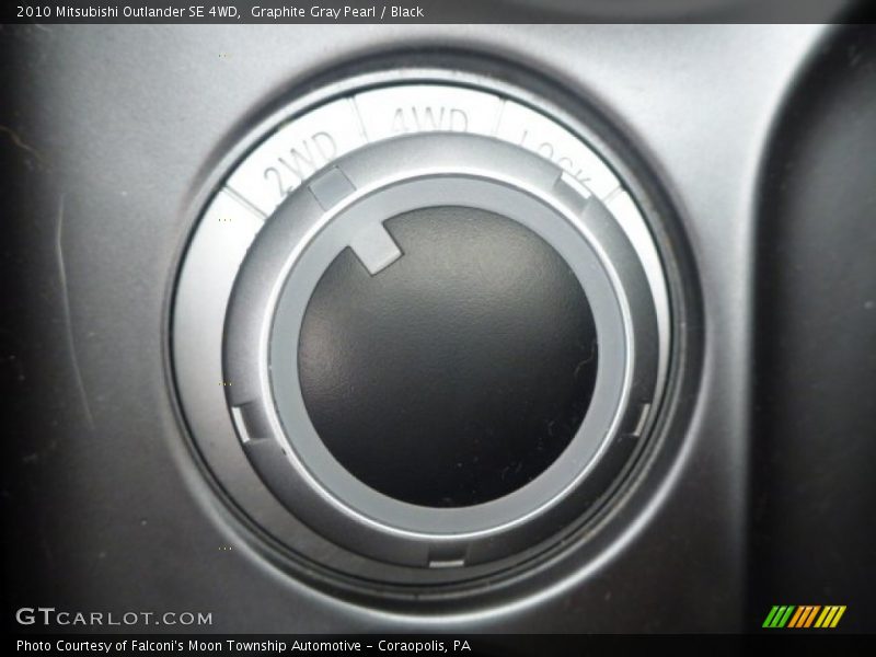Graphite Gray Pearl / Black 2010 Mitsubishi Outlander SE 4WD