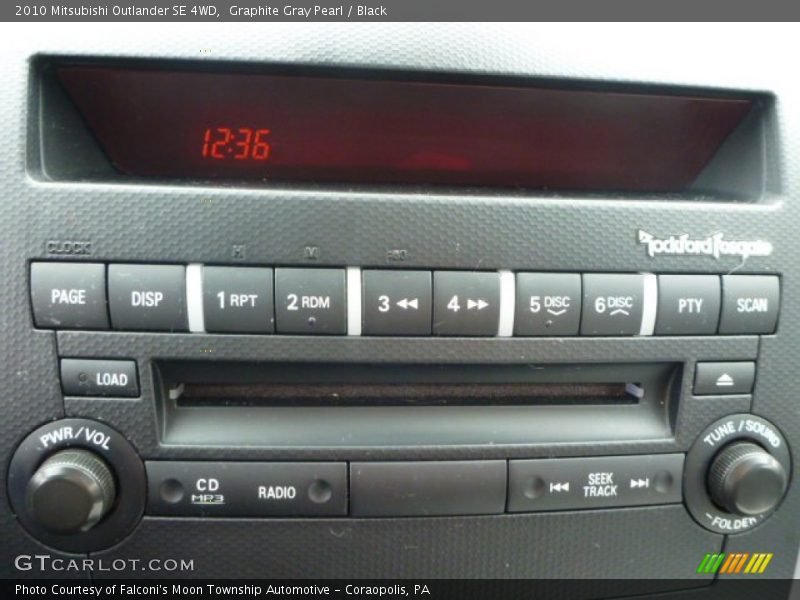 Graphite Gray Pearl / Black 2010 Mitsubishi Outlander SE 4WD