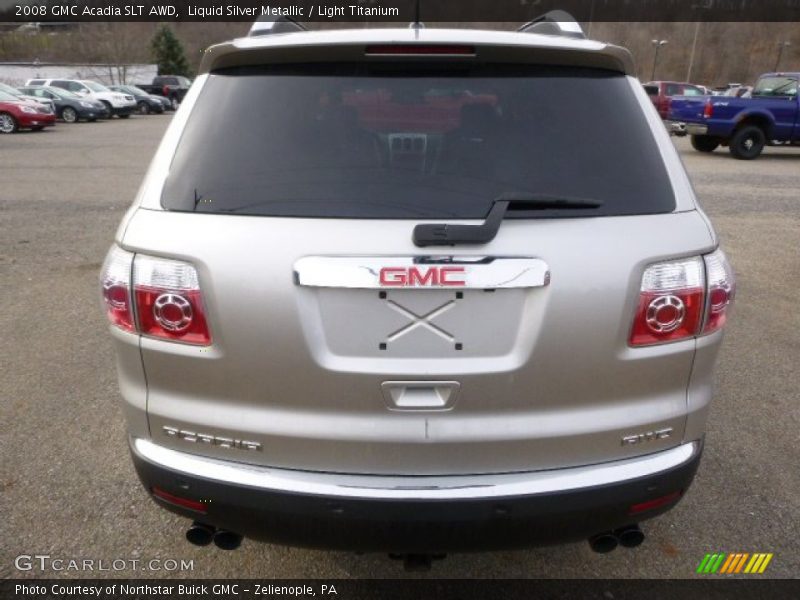 Liquid Silver Metallic / Light Titanium 2008 GMC Acadia SLT AWD