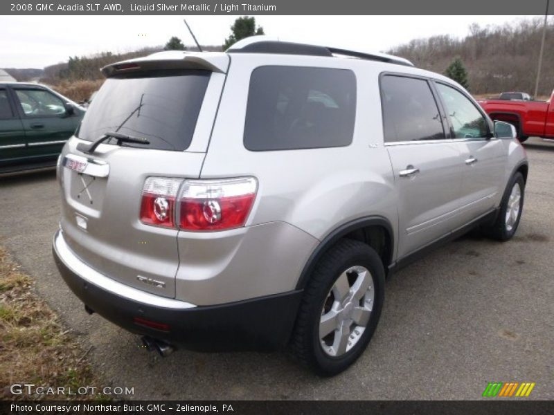 Liquid Silver Metallic / Light Titanium 2008 GMC Acadia SLT AWD