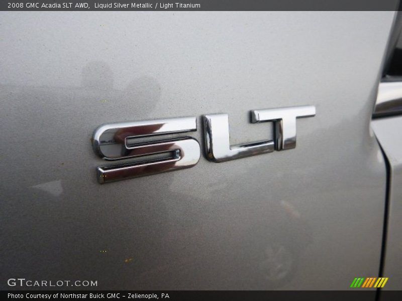 Liquid Silver Metallic / Light Titanium 2008 GMC Acadia SLT AWD