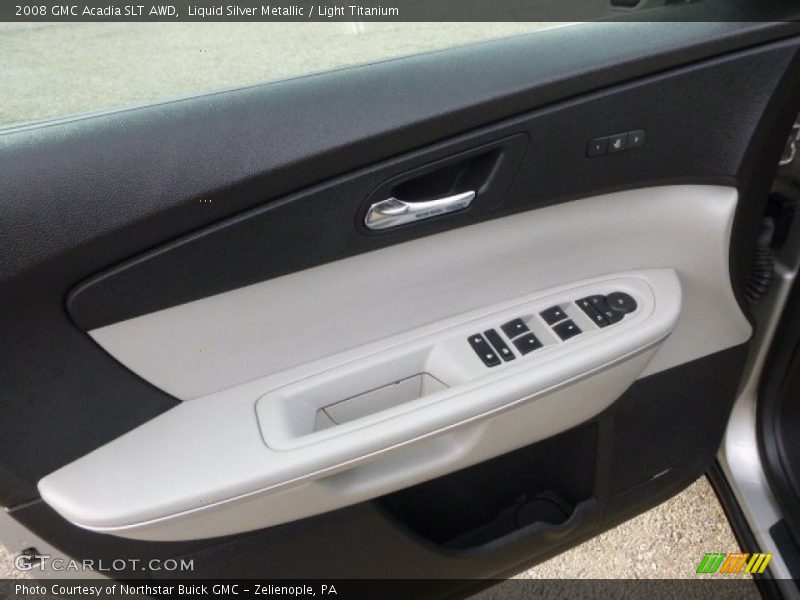 Liquid Silver Metallic / Light Titanium 2008 GMC Acadia SLT AWD