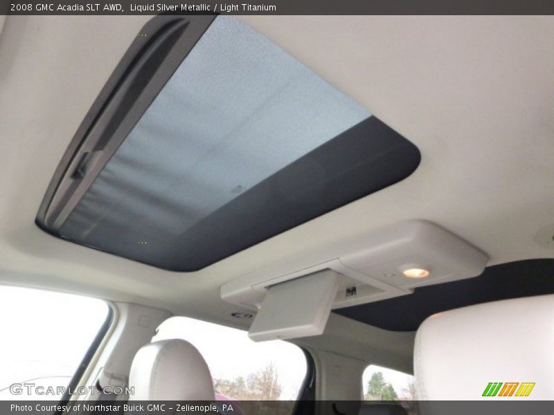 Liquid Silver Metallic / Light Titanium 2008 GMC Acadia SLT AWD
