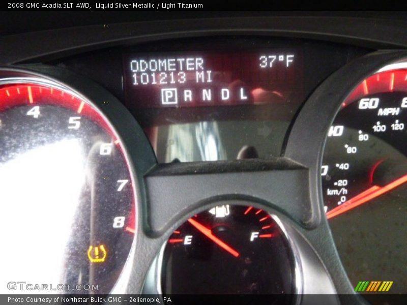 Liquid Silver Metallic / Light Titanium 2008 GMC Acadia SLT AWD