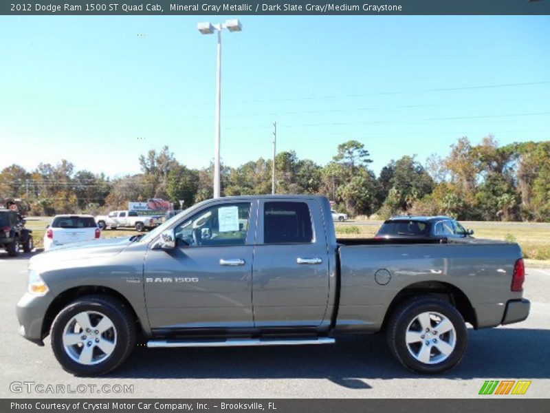 Mineral Gray Metallic / Dark Slate Gray/Medium Graystone 2012 Dodge Ram 1500 ST Quad Cab
