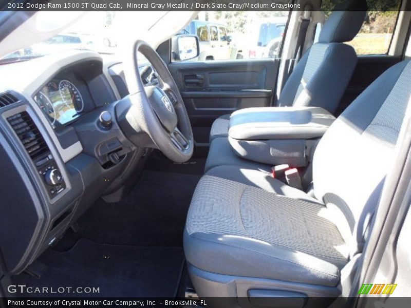 Mineral Gray Metallic / Dark Slate Gray/Medium Graystone 2012 Dodge Ram 1500 ST Quad Cab