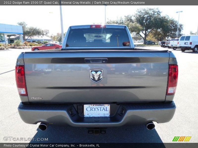 Mineral Gray Metallic / Dark Slate Gray/Medium Graystone 2012 Dodge Ram 1500 ST Quad Cab