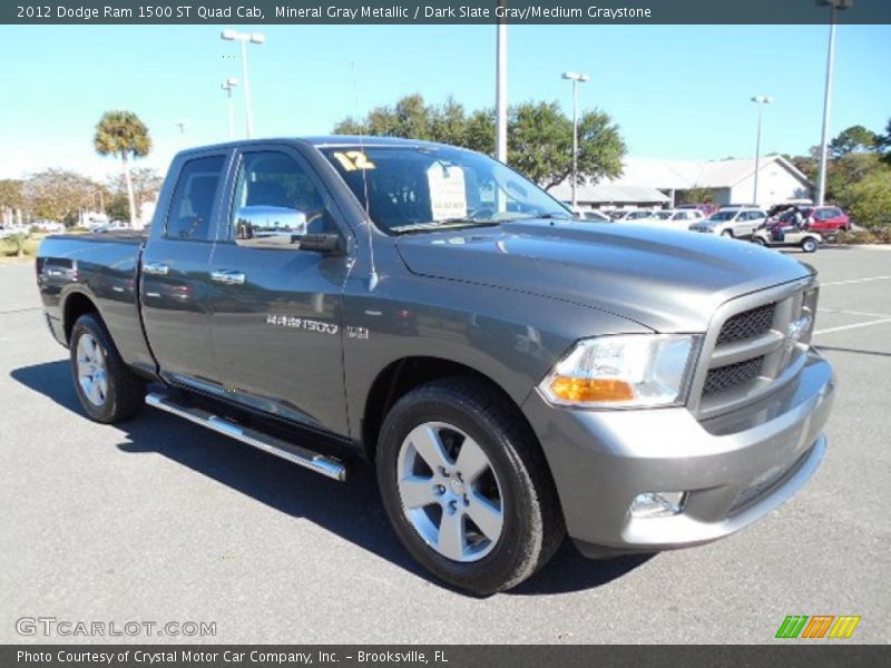 Mineral Gray Metallic / Dark Slate Gray/Medium Graystone 2012 Dodge Ram 1500 ST Quad Cab