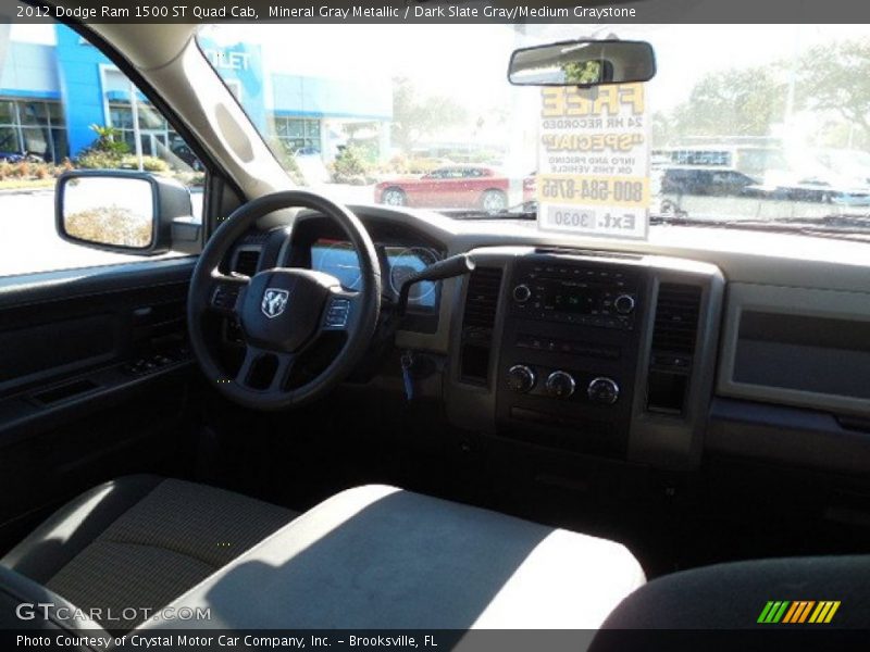 Mineral Gray Metallic / Dark Slate Gray/Medium Graystone 2012 Dodge Ram 1500 ST Quad Cab