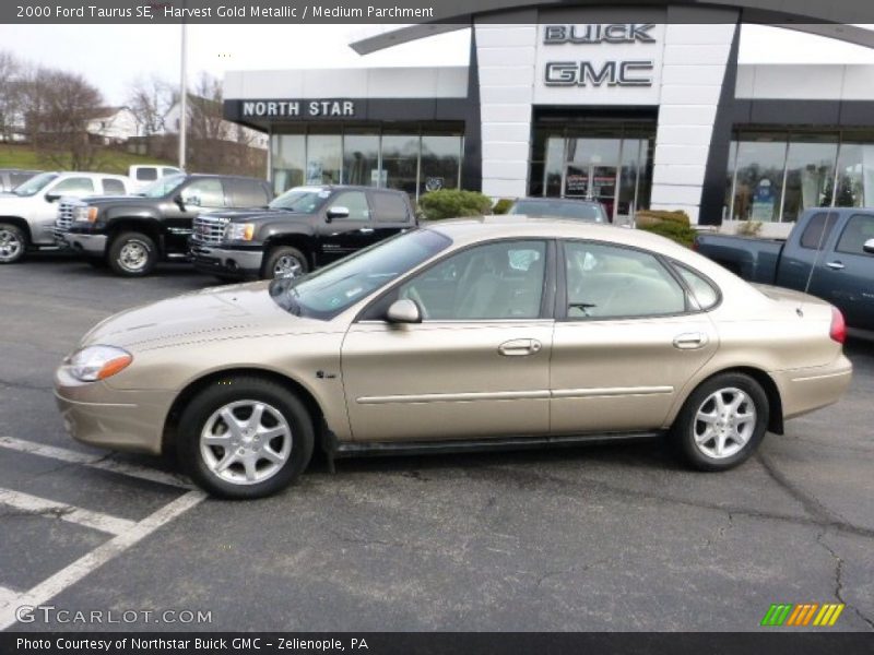Harvest Gold Metallic / Medium Parchment 2000 Ford Taurus SE