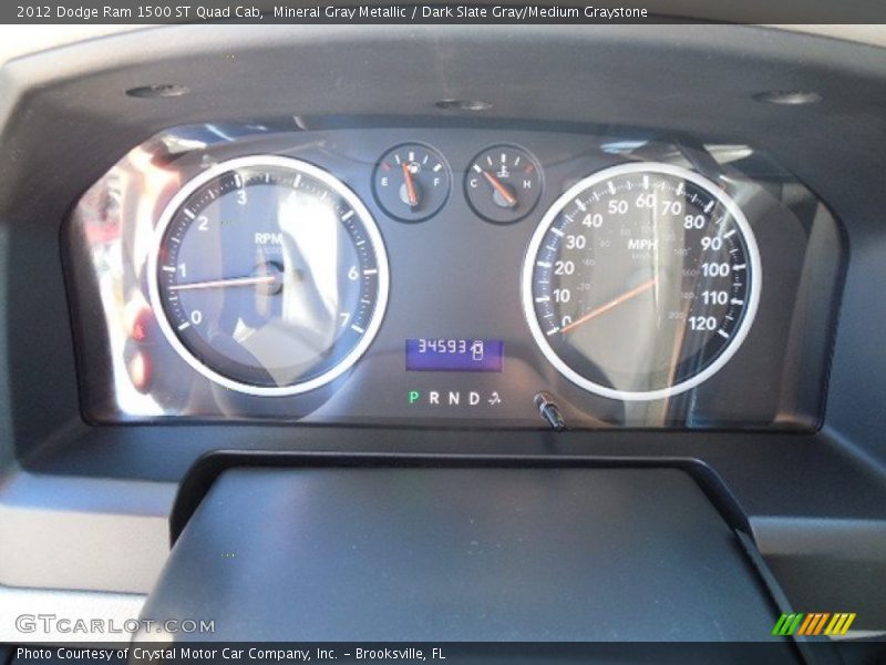 Mineral Gray Metallic / Dark Slate Gray/Medium Graystone 2012 Dodge Ram 1500 ST Quad Cab