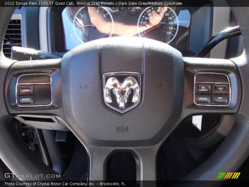 Mineral Gray Metallic / Dark Slate Gray/Medium Graystone 2012 Dodge Ram 1500 ST Quad Cab