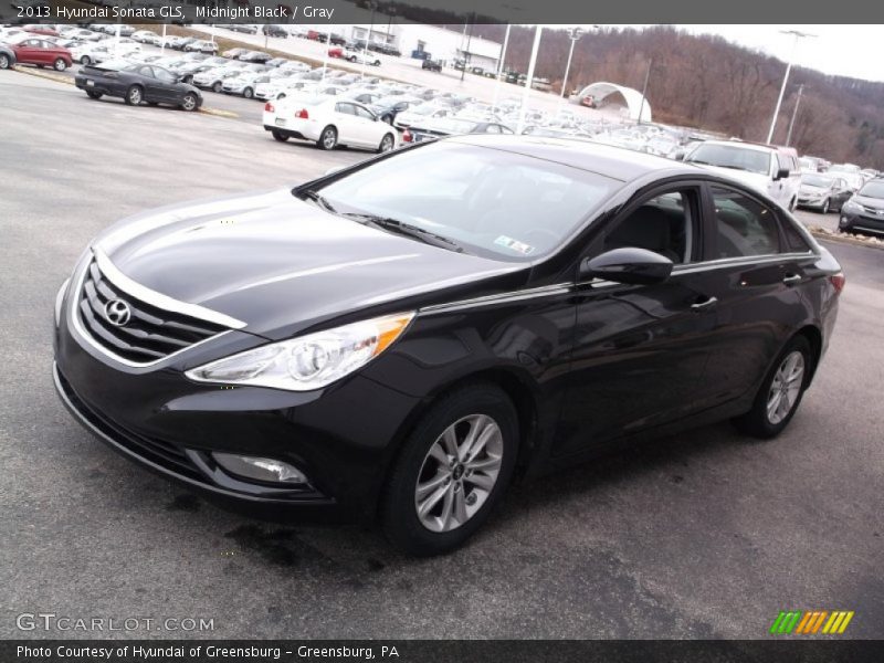Midnight Black / Gray 2013 Hyundai Sonata GLS