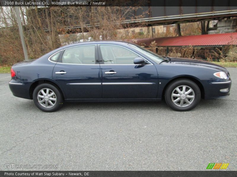 Midnight Blue Metallic / Neutral 2008 Buick LaCrosse CXL