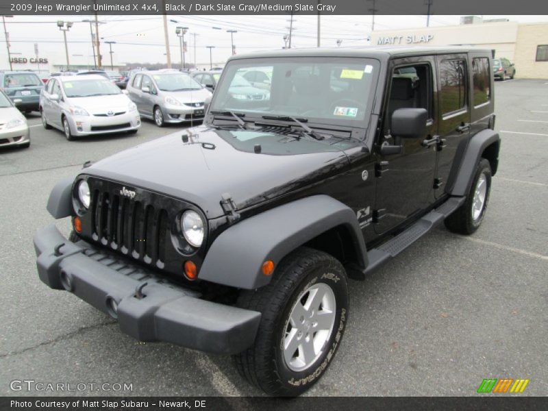 Black / Dark Slate Gray/Medium Slate Gray 2009 Jeep Wrangler Unlimited X 4x4